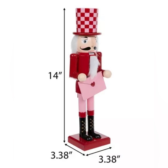 ❤️ Set of Valentine's Day Letter Nutcracker Valentine's Day King Nutcracker - Picture 2 of 3